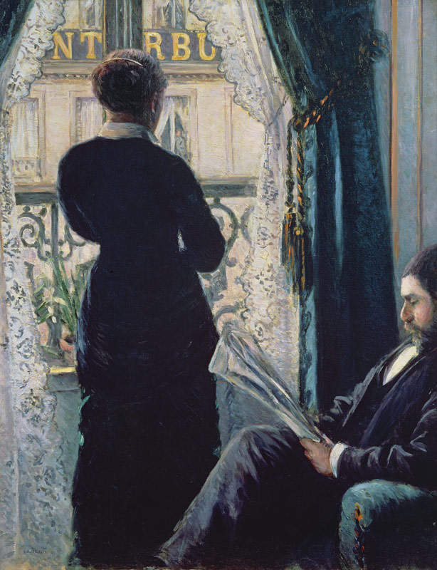 Inneres, Frau bei dem Fenster a Gustave Caillebotte