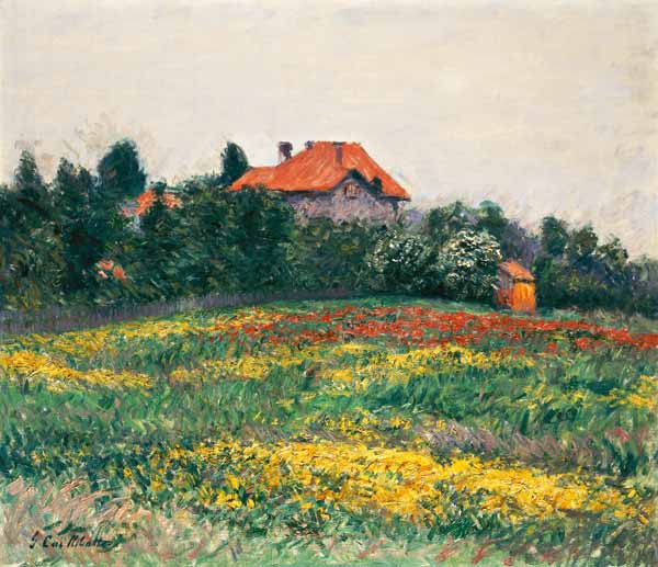 Landschaft in der Normandie a Gustave Caillebotte