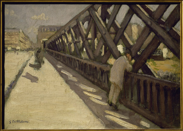 Le Pont de lEurope, esquisse preliminai a Gustave Caillebotte