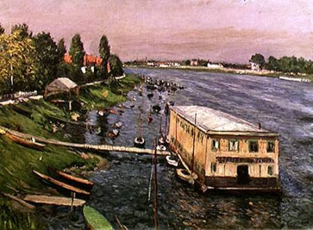 The Pontoon at Argenteuil a Gustave Caillebotte