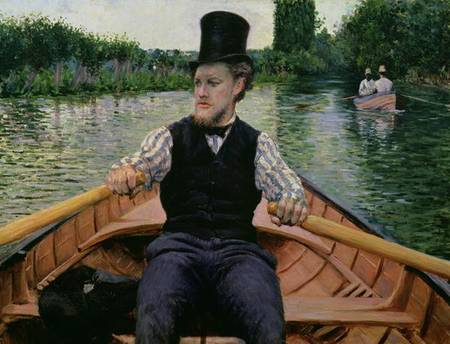 Rower in a Top Hat a Gustave Caillebotte