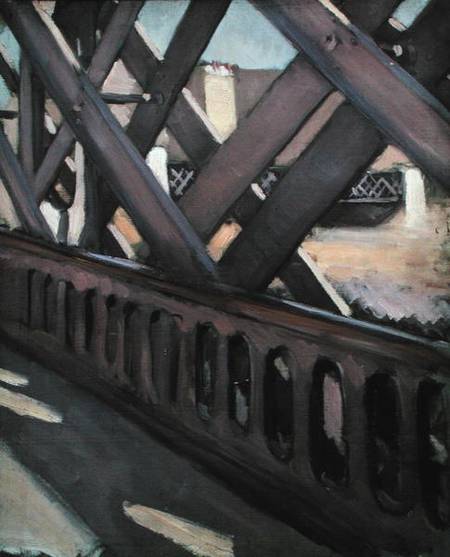 Study of Le Pont de l'Europe a Gustave Caillebotte
