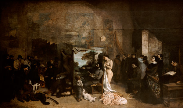 La bottega del pittore a Gustave Courbet