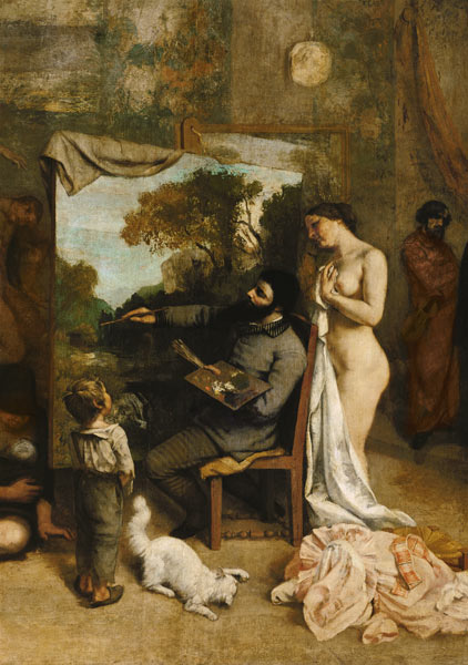 L'atelier dell'artista a Gustave Courbet