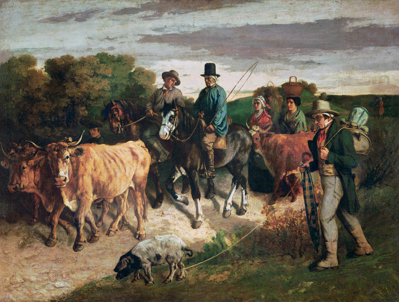 Paysans de Flagey a Gustave Courbet