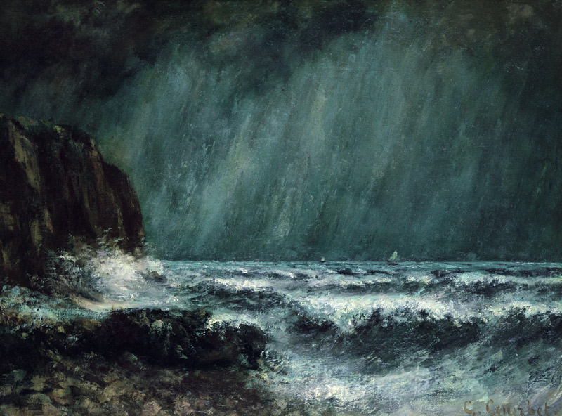 Storm at Sea a Gustave Courbet