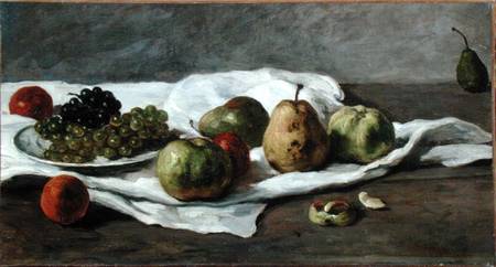 Apples, pears and grapes a Gustave Courbet