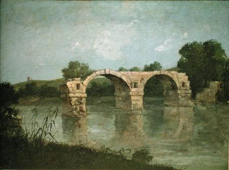 The Bridge at Ambrussum a Gustave Courbet