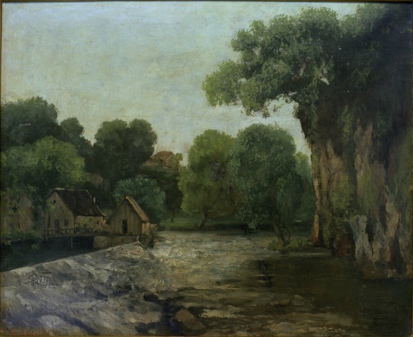 Courbet / The Mill Weir / Painting a Gustave Courbet