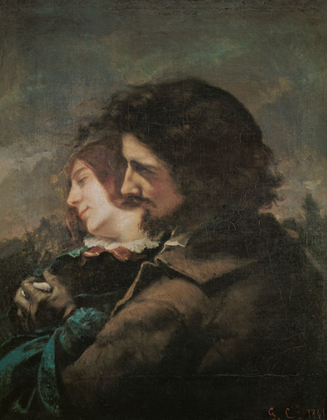 The lovers a Gustave Courbet