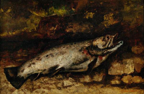 La truite - The trout, 1873. Canvas,65,5 a Gustave Courbet