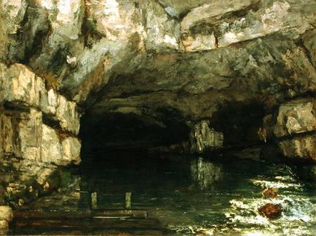 The Grotto of the Loue a Gustave Courbet