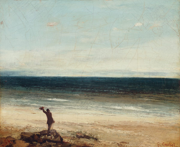La costa a Palavas. a Gustave Courbet