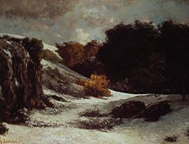 Herbstschnee a Gustave Courbet