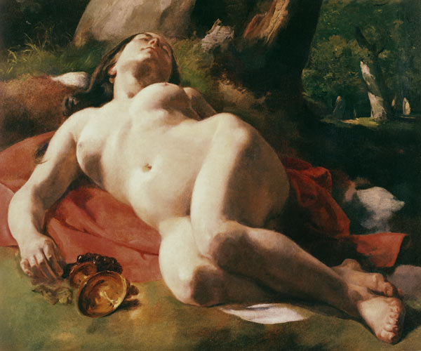 La Bacchante, c.1844-47 a Gustave Courbet