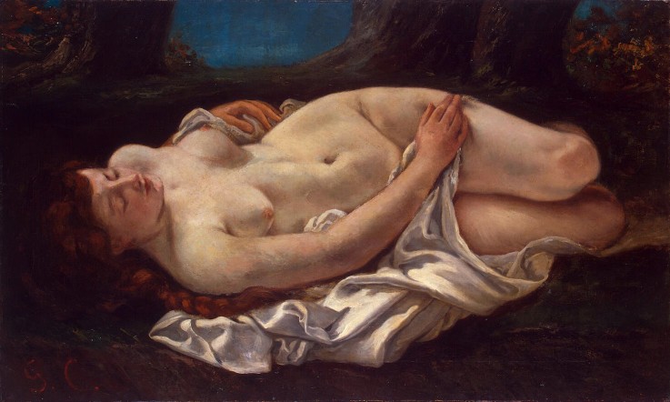 Reclining Woman a Gustave Courbet