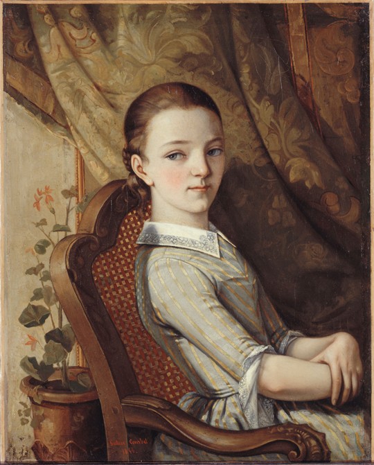 Portrait of Juliette Courbet a Gustave Courbet