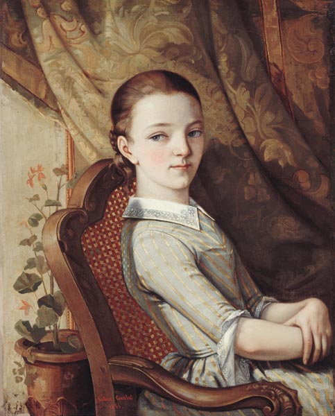 Portrait de Juliette Courbet a Gustave Courbet