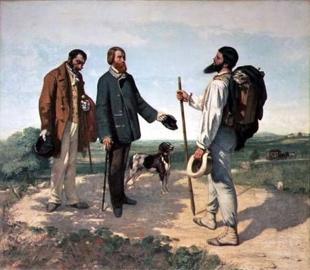 La Rencontre, or Bonjour Monsieur Courbet a Gustave Courbet