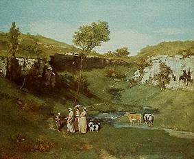 The beautiful the village one. a Gustave Courbet