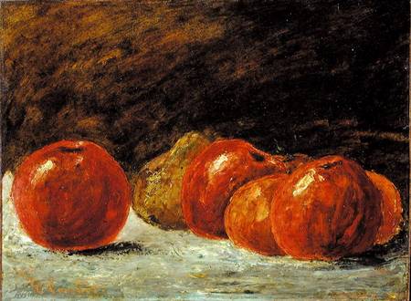 Still Life with Apples a Gustave Courbet