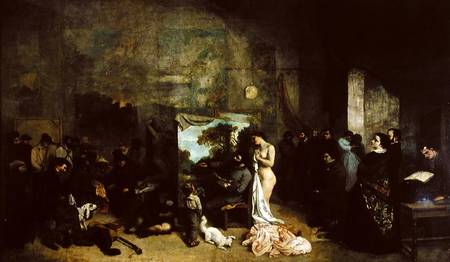 The Studio of the Painter, a Real Allegory a Gustave Courbet