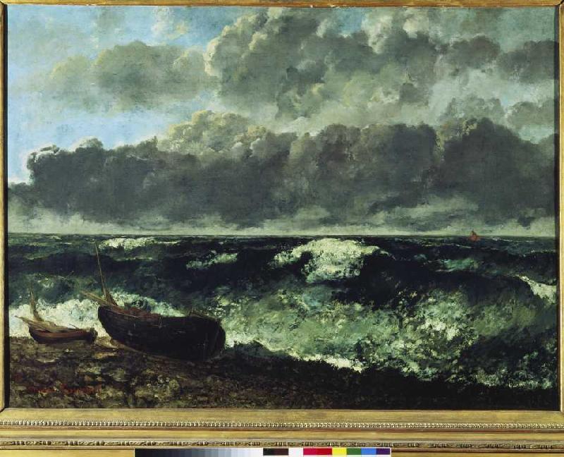 Rough sea (or the wave) a Gustave Courbet
