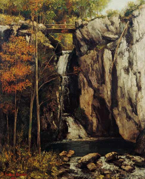 The Chasm at Conches a Gustave Courbet