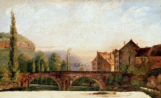 The Pont de Nahin at Ornans, c.1837 a Gustave Courbet