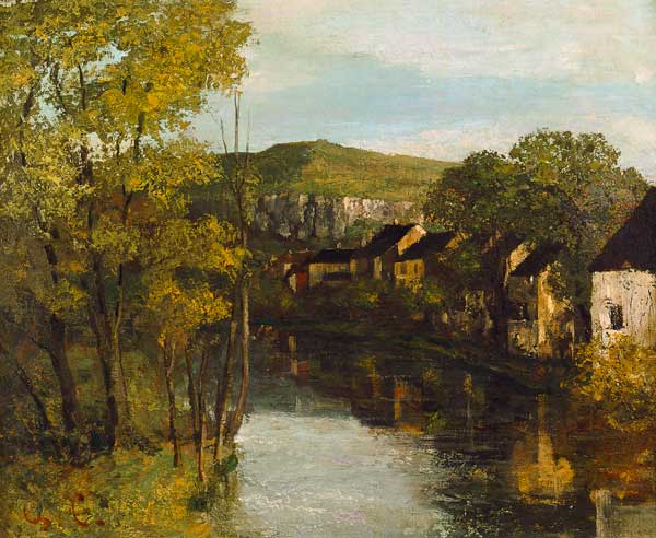 The Reflection of Ornans a Gustave Courbet