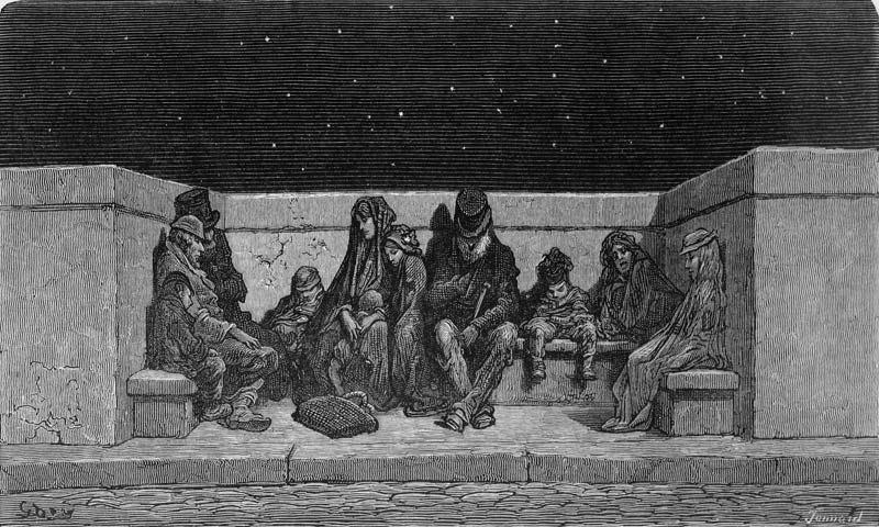 Asleep under the Stars, illustration from ''London, a Pilgrimage'' a Gustave Doré