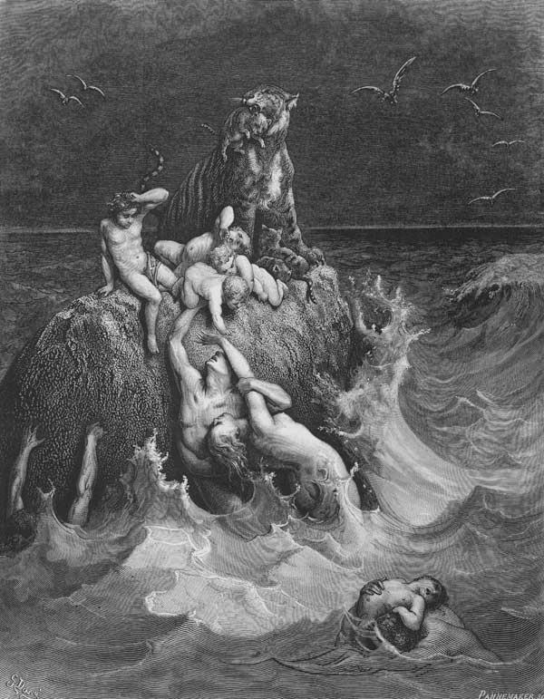 The Deluge (Frontispiece to the illustrated edition of the Bible) a Gustave Doré