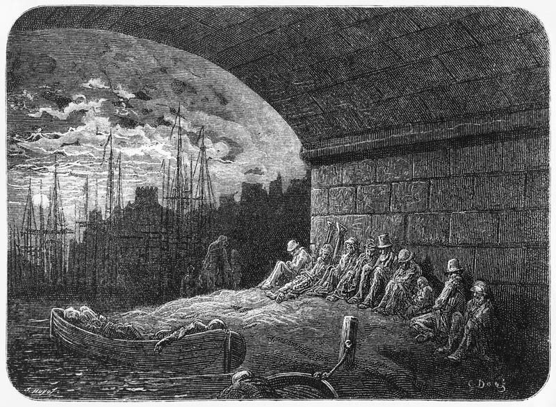 Under the Arches, illustration from ''London, A Pilgrimage'' a Gustave Doré
