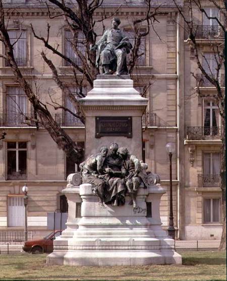 Monument to Alexander Dumas pere (1802-70) French novelist and playwright a Gustave Doré