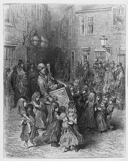The Organ in the Court, illustration from ''London, a Pilgrimage'' a Gustave Doré