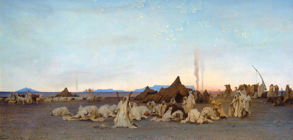 Evening Prayer in the Sahara a Gustave Guillaumet