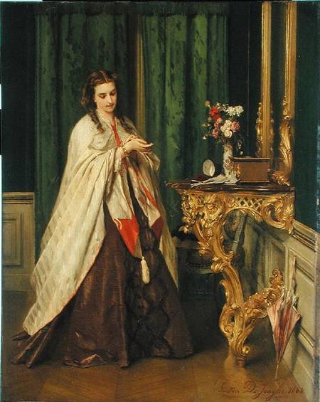 Woman at her Toilet a Gustave Leonard de Jonghe