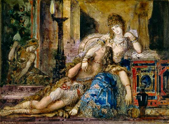 Samson and Dalila. a Gustave Moreau
