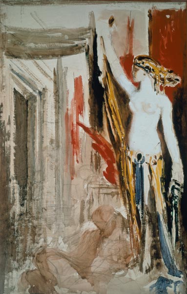 Moreau / Delilah / Watercolour a Gustave Moreau