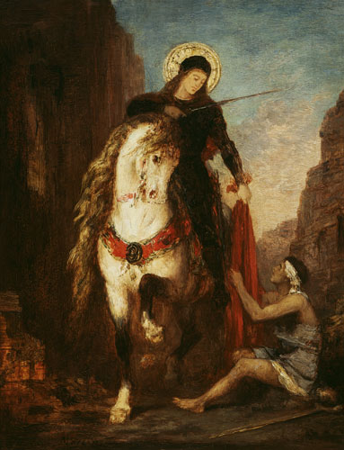 The St. Martin and the beggar a Gustave Moreau