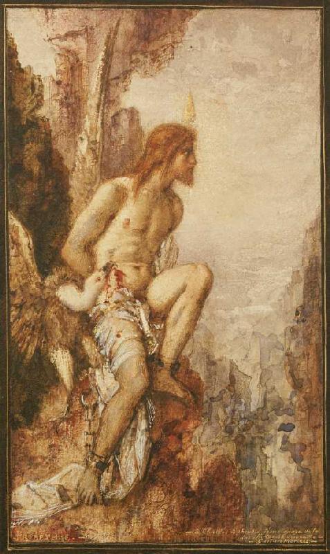 Die Strafe des Prometheus. a Gustave Moreau