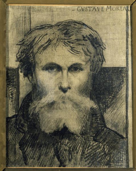 Gustave Moreau, Self-Portr./ c.1876 a Gustave Moreau