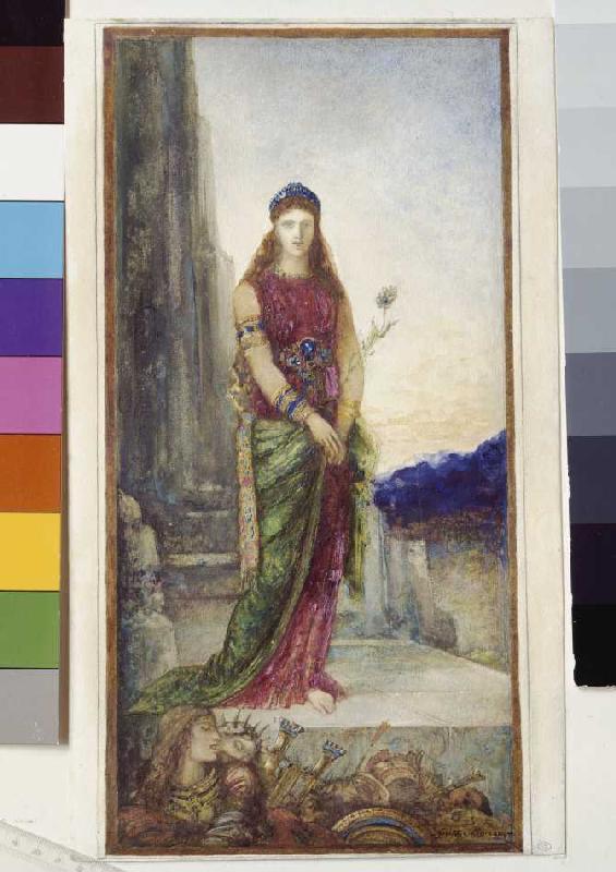 Helena in front of the walls Trojas. a Gustave Moreau