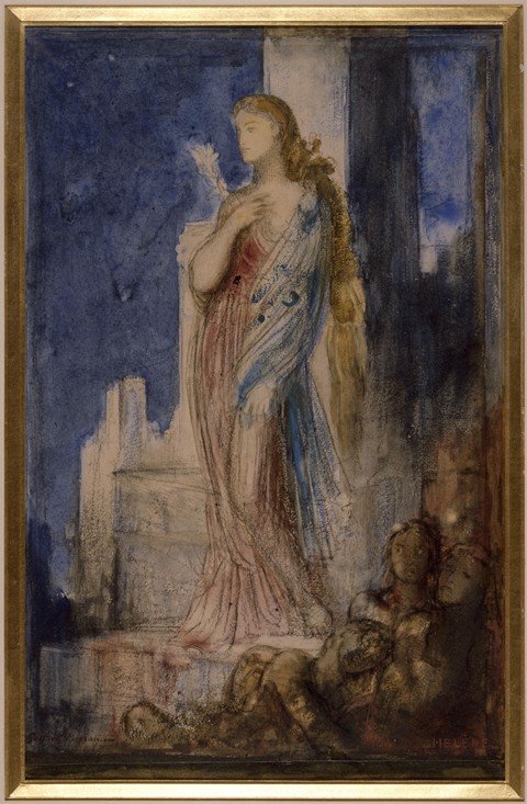 Helen on the Ramparts of Troy a Gustave Moreau