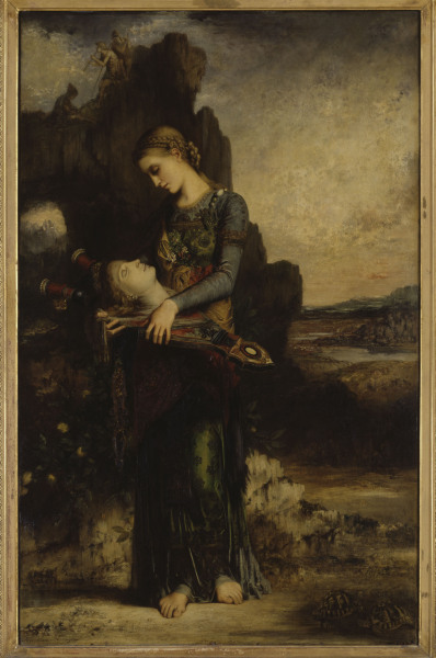 Moreau / Girl carrying Orpheus  Head a Gustave Moreau
