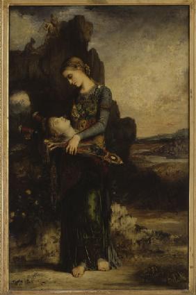 Moreau / Girl carrying Orpheus  Head