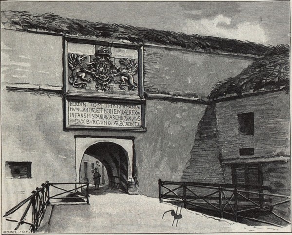 Tor der alten Festung in Komorn a Gyula (Julius) Háry