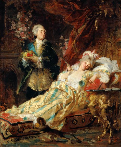 Louis XV and Madame Dubarry a Gyula (or Julius de) Benczur