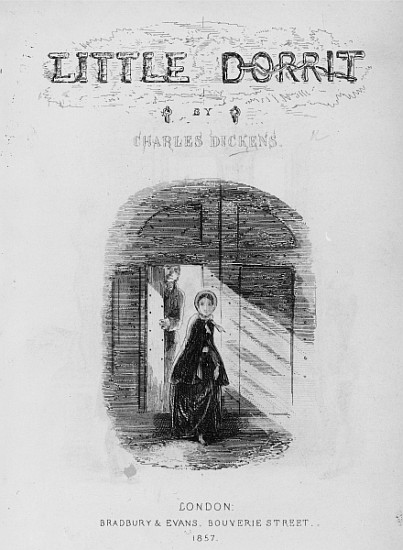 Frontispiece to ''Little Dorrit'' Charles Dickens a Hablot Knight (Phiz) Browne