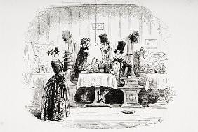 Mr. Guppy''s entertainment, illustration from ''Bleak House'' Charles Dickens (1812-70) published by